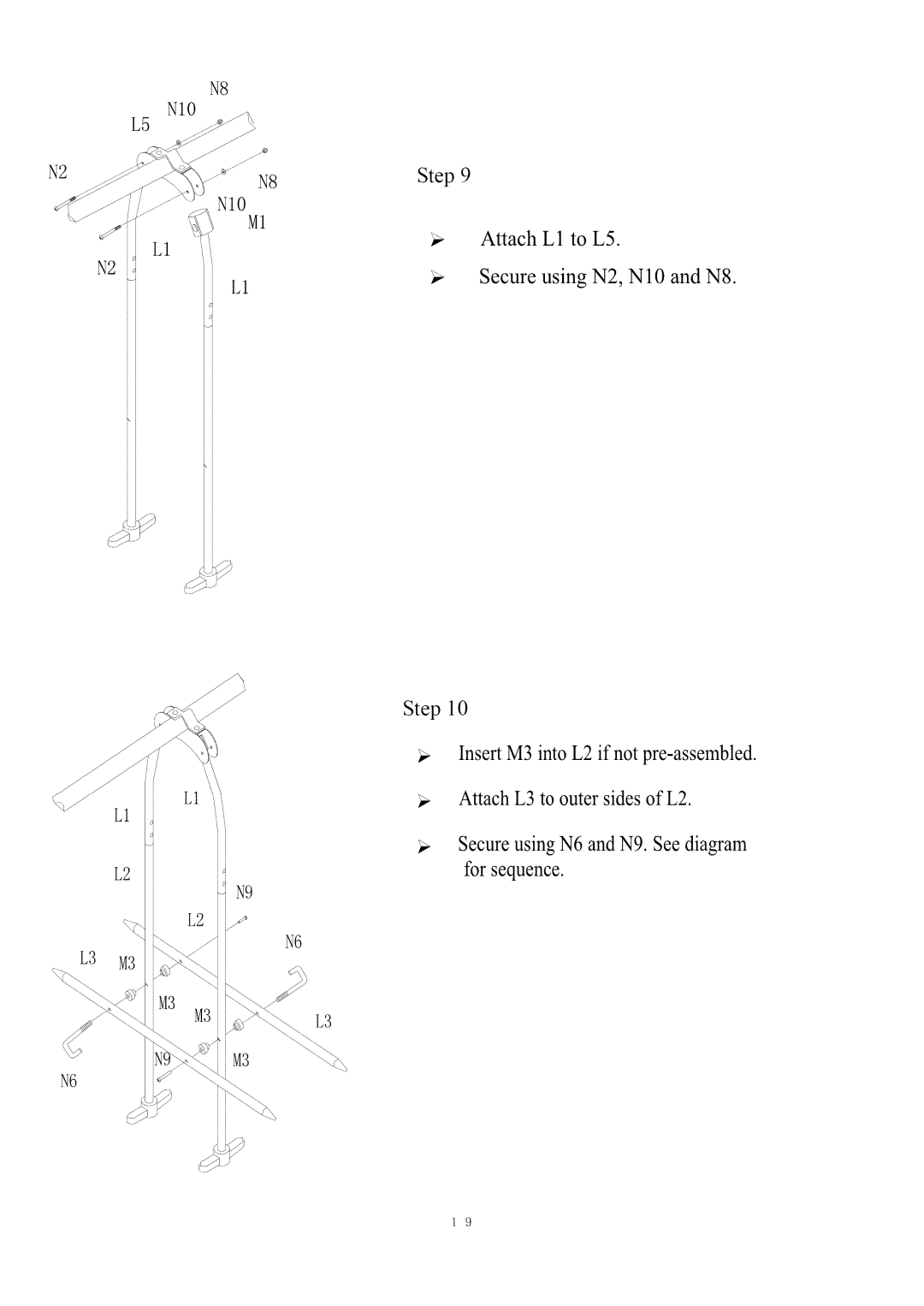 Camerons Products MSC-2769-SLD owner manual SecureusingN6 and N9. Seediagram for sequence 