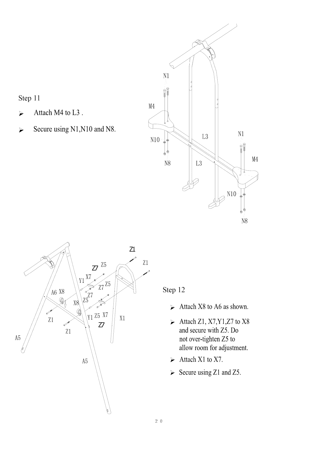 Camerons Products MSC-2769-SLD owner manual Attach M4 to L3 Secure using N1,N10 and N8 