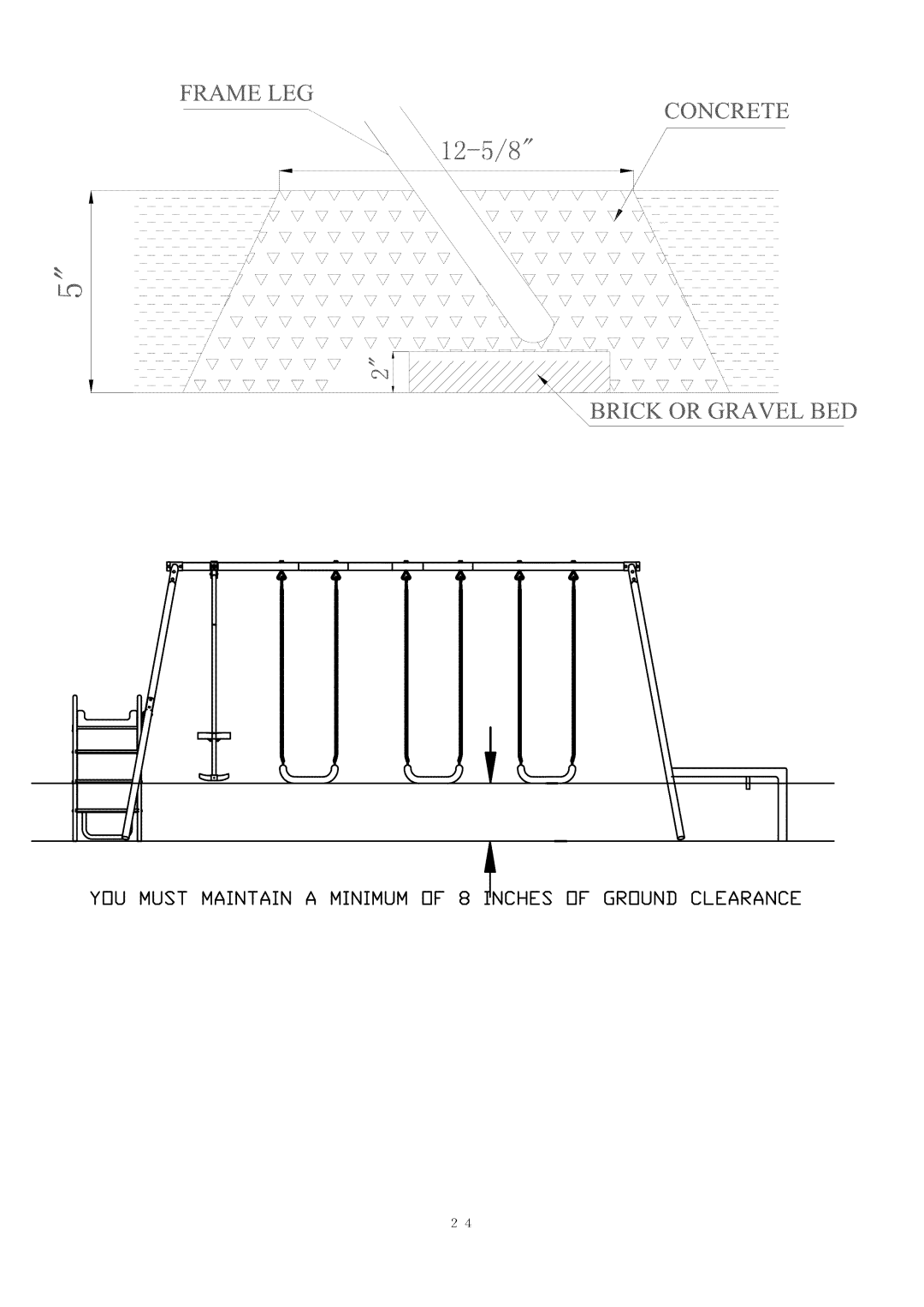 Camerons Products MSC-2769-SLD owner manual Frame LEG 