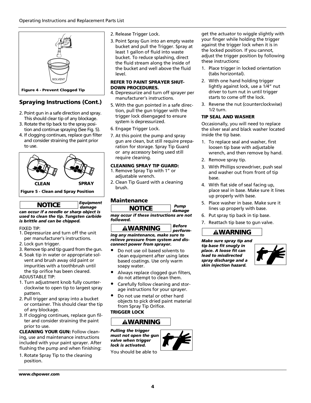 Campbell Hausfeld AL1860 - METAL, AL2150 - BLACK operating instructions Maintenance 