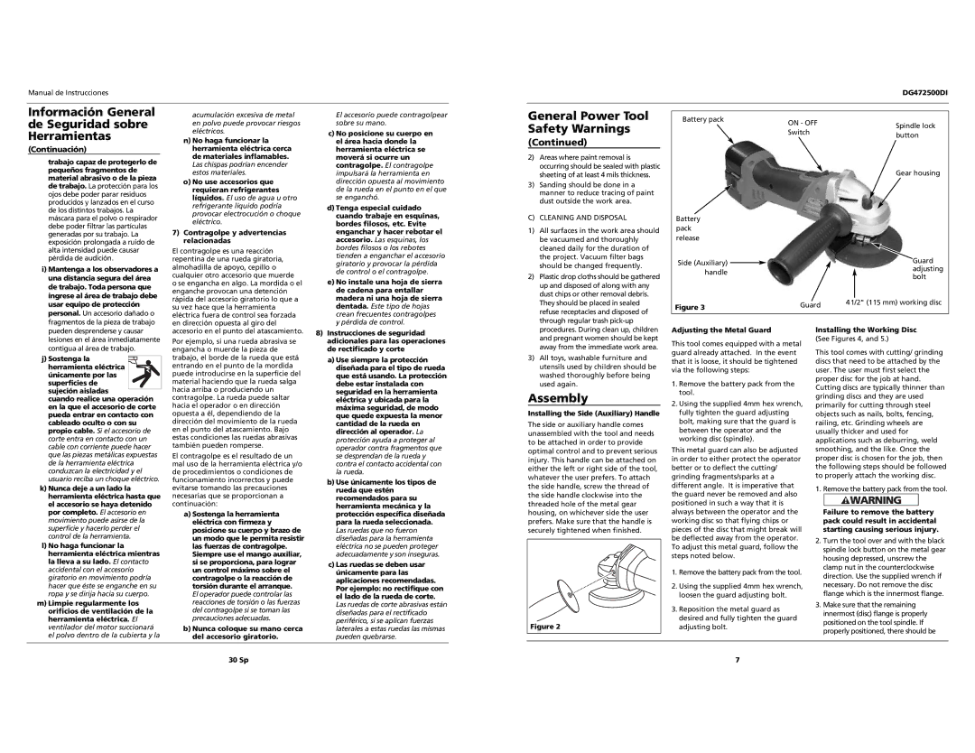 Campbell Hausfeld DG472500DI specifications Assembly 