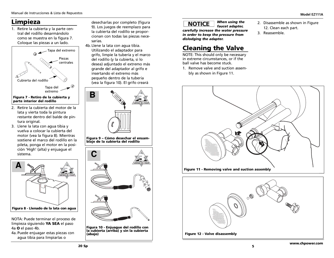 Campbell Hausfeld EZ111A specifications Cleaning the Valve, Clean each part, Reassemble 