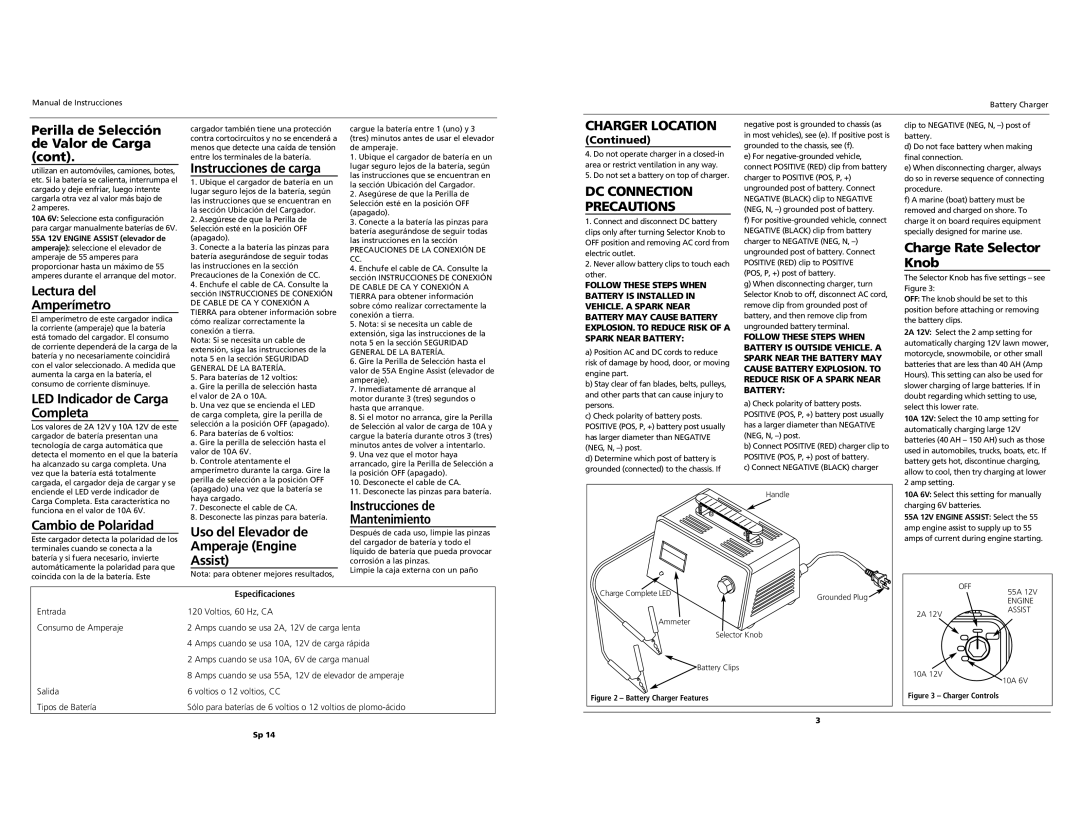 Campbell Hausfeld IB1000 important safety instructions DC Connection, Precautions 