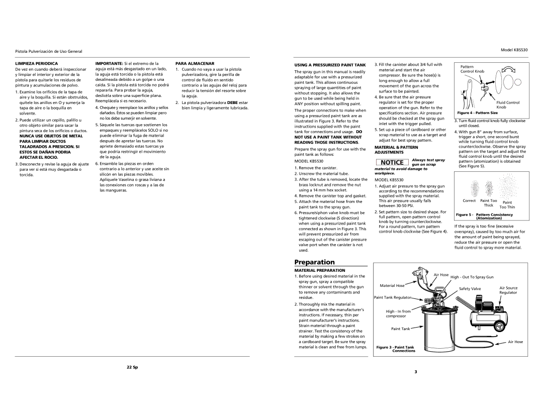 Campbell Hausfeld KBS530 operating instructions Preparation 