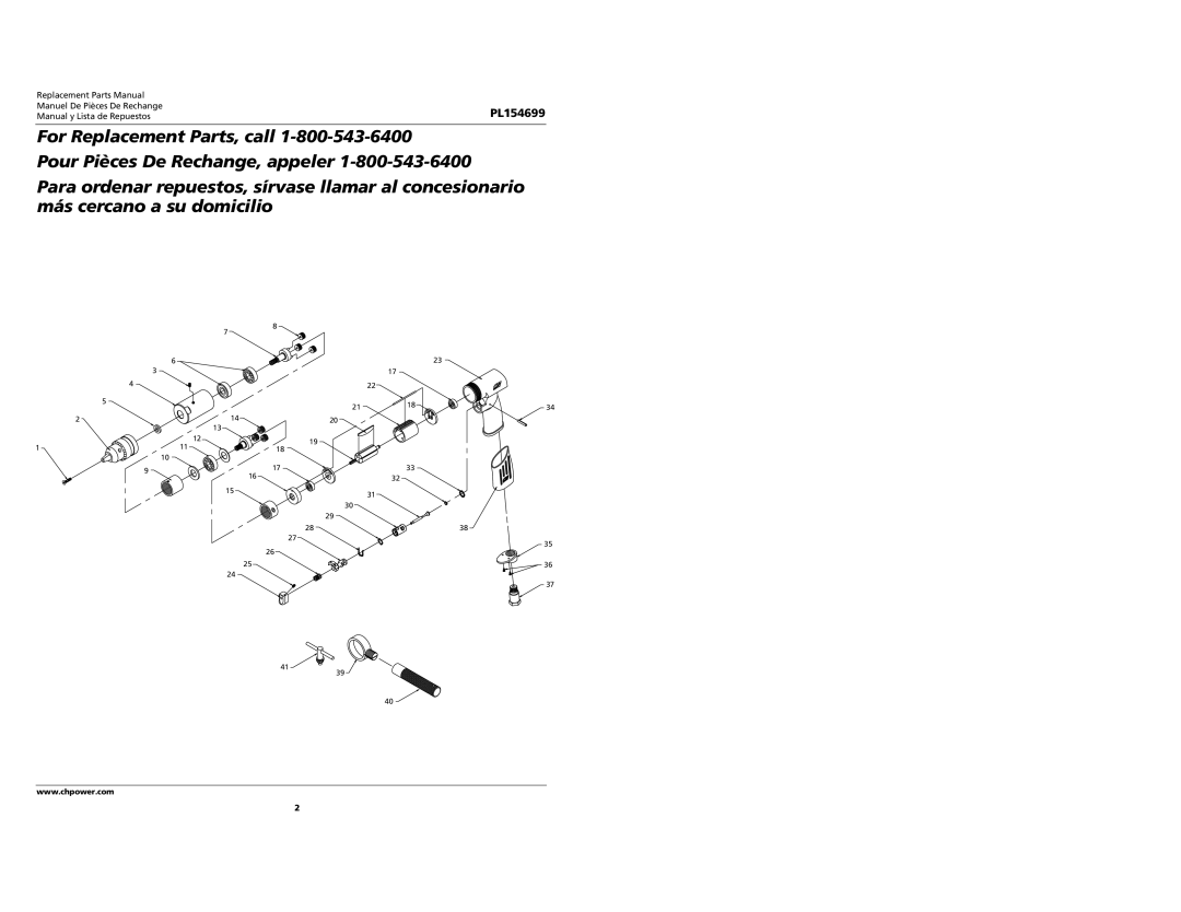 Campbell Hausfeld PL154699 specifications 