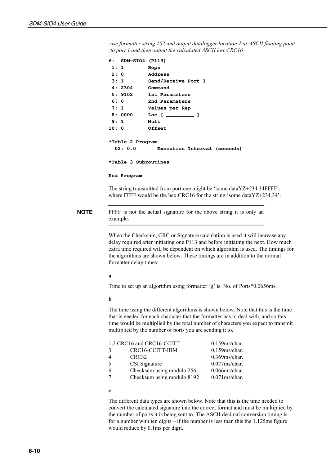 Campbell Hausfeld SDM-SIO4 manual CRC16-CCITT-IBM 