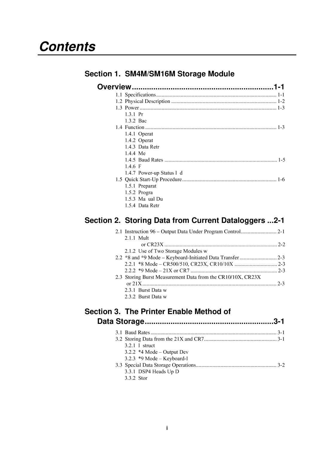 Campbell Hausfeld SM4M manual BurstDatawithCR10/10X,21X, Contents 