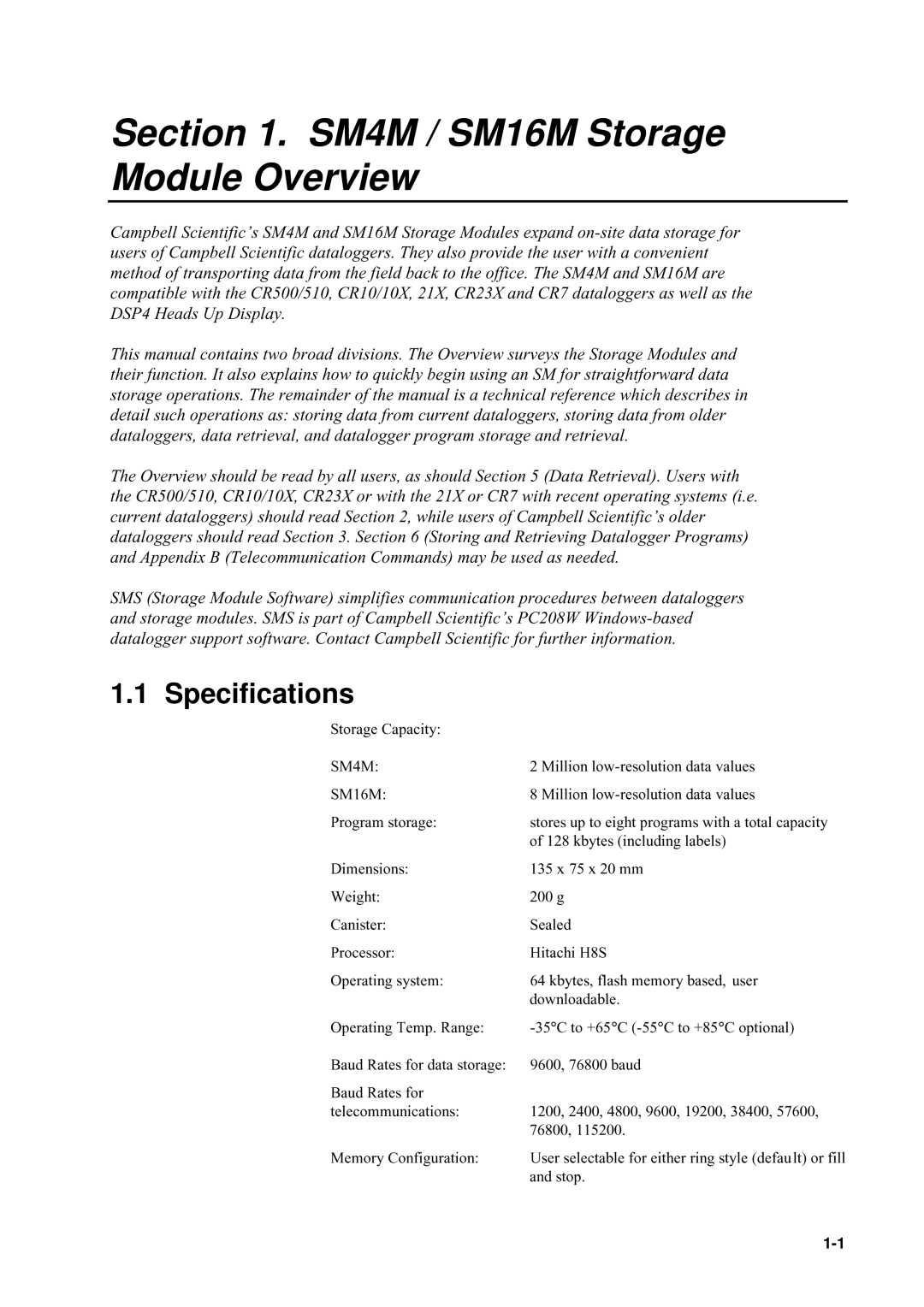 Campbell Hausfeld manual Tafromcurrentdatalggers,stongdatafromolder, Section SM4M / SM16M Storage 