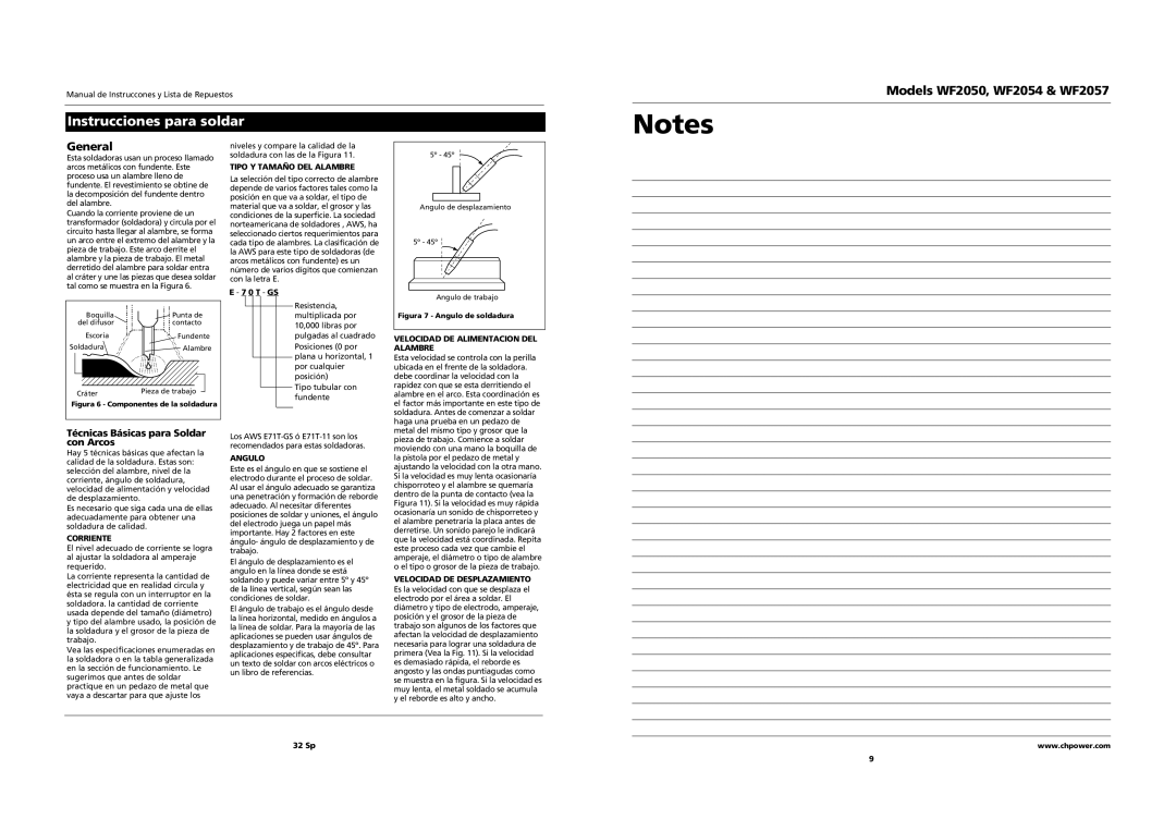 Campbell Hausfeld WF2057, WF2050, WF2054 operating instructions Instrucciones para soldar, General 