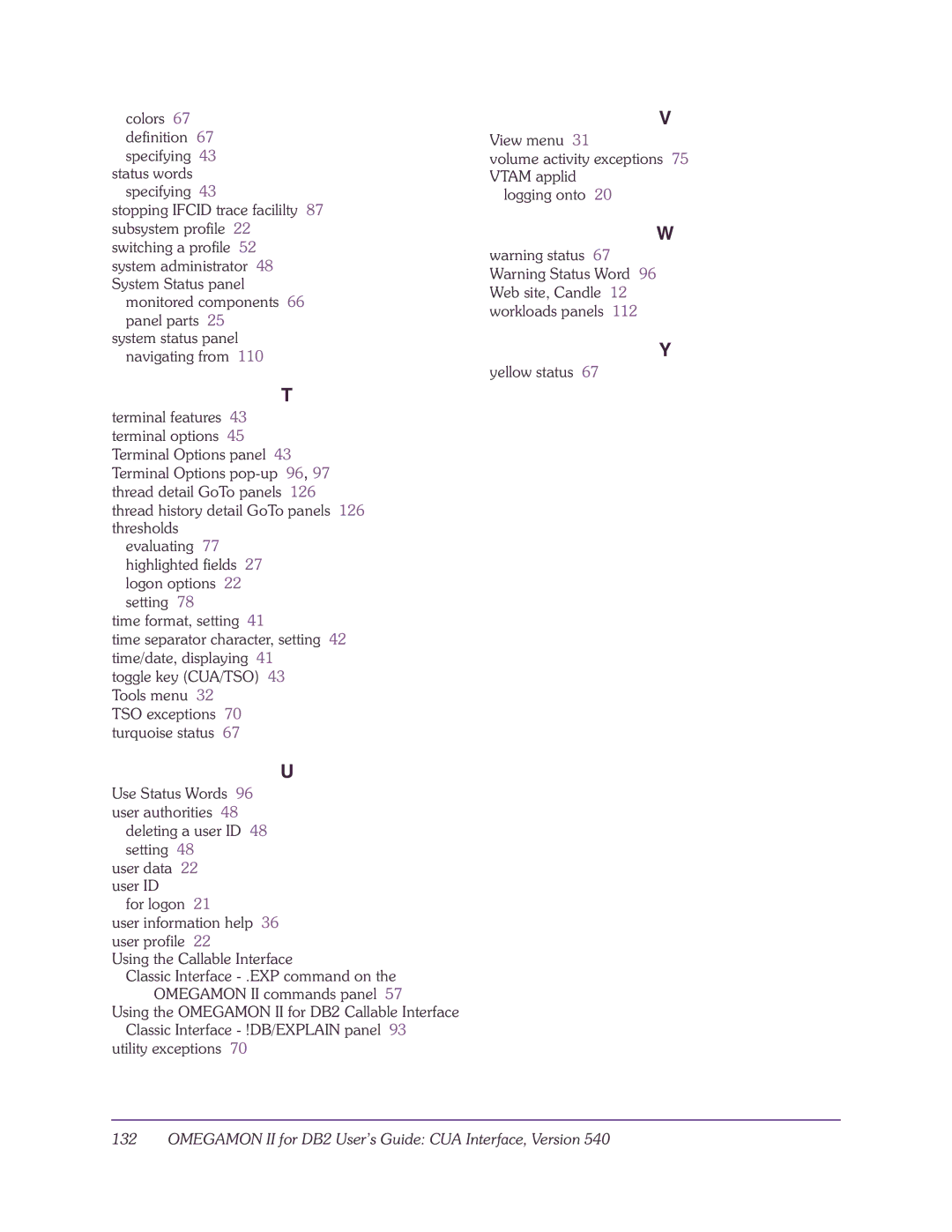 Candle-lite manual Omegamon II for DB2 User’s Guide CUA Interface, Version 