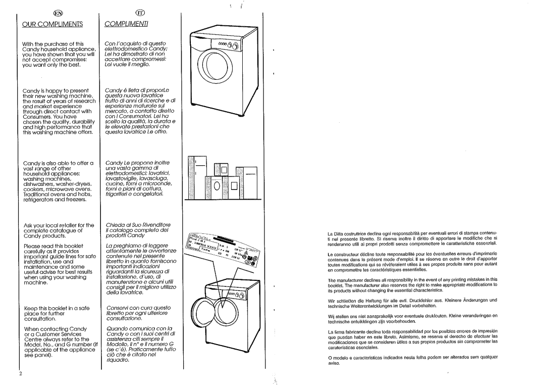 Candy 6 manual 