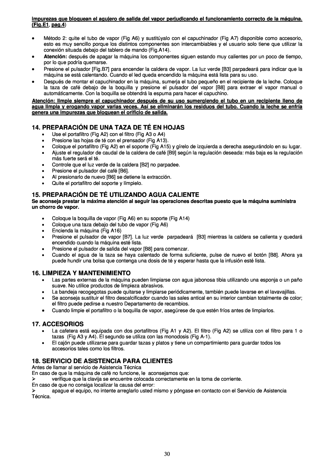 Candy BMC 60 X user manual Preparación De Una Taza De Té En Hojas, Preparación De Té Utilizando Agua Caliente, Accesorios 