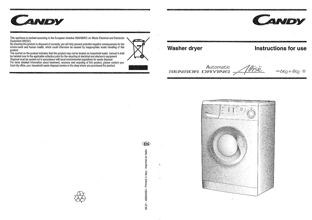 Candy CMD146 manual 