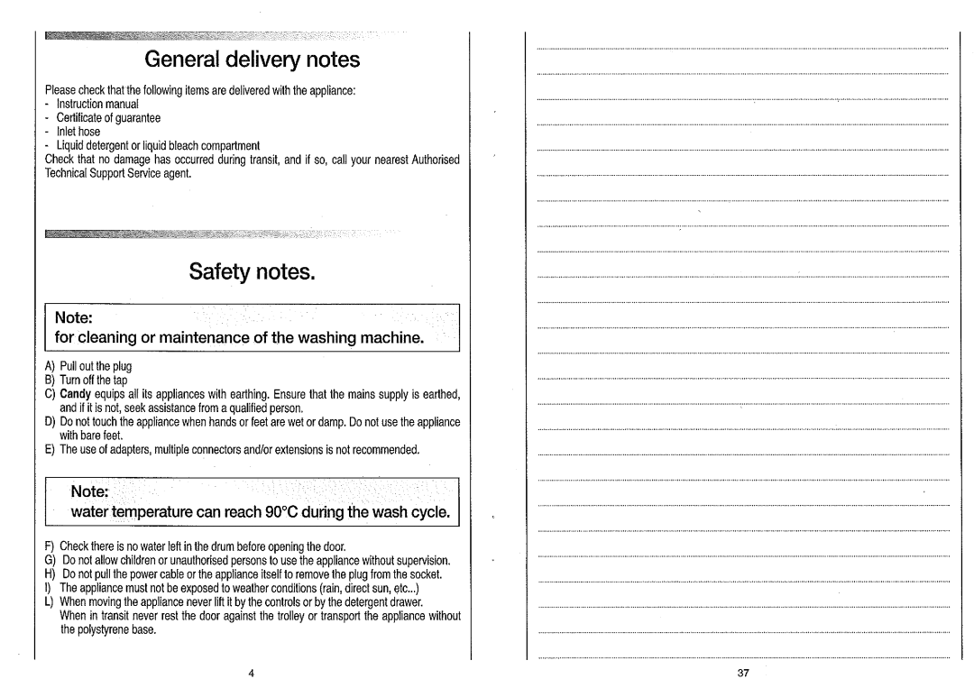 Candy CMD146 manual 