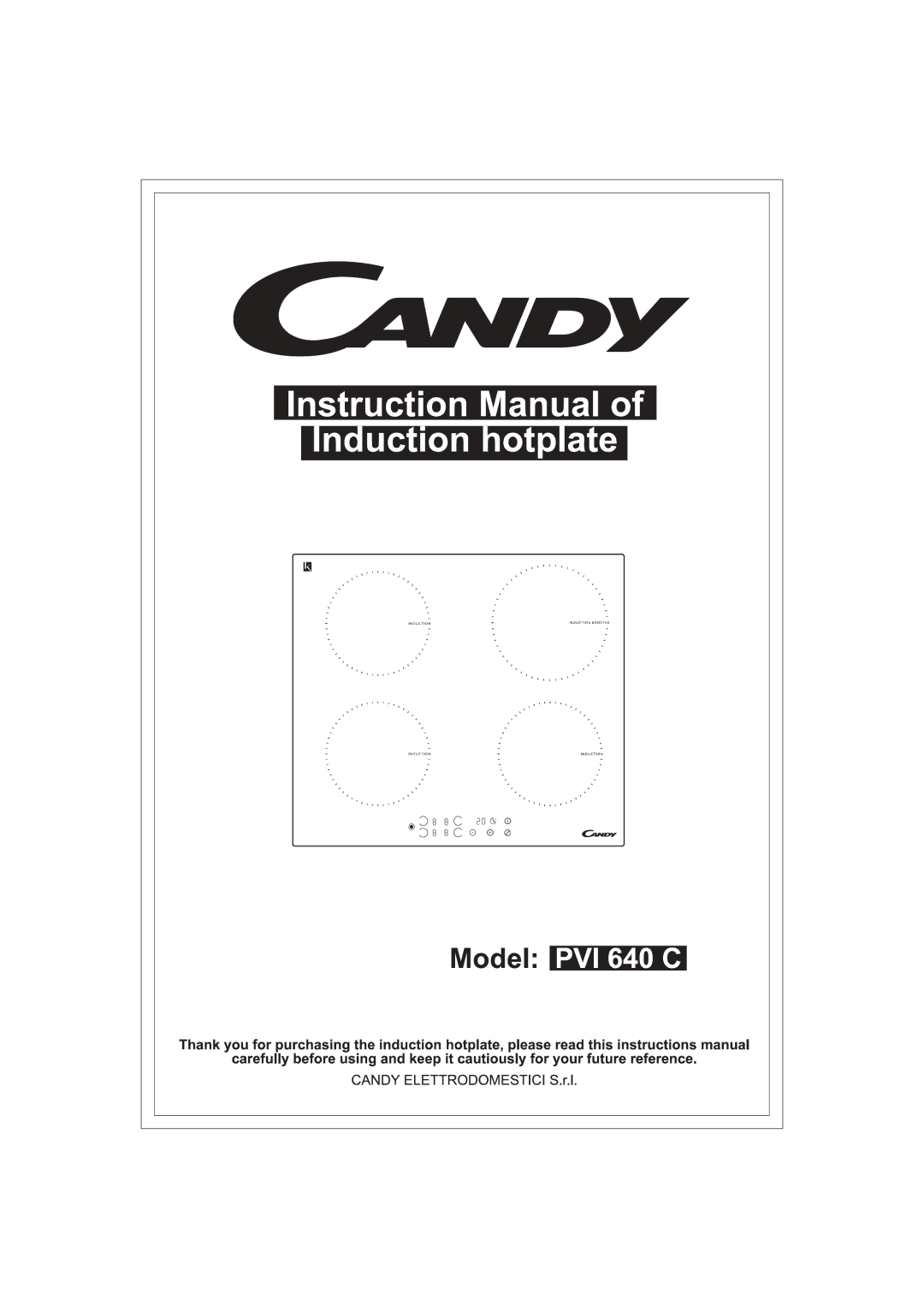 Candy PVI 640 C manual 