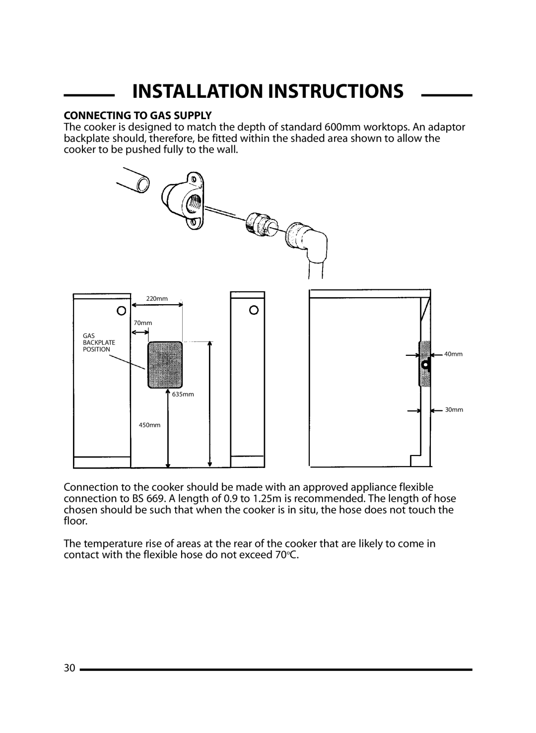 Cannon 10297G Mk2, 10295G, 10296G manual Connecting to GAS Supply 