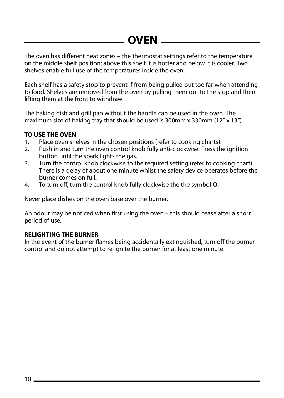 Cannon 10506G, 10508G, 10500G, 10501G, 10505g installation instructions To USE the Oven 