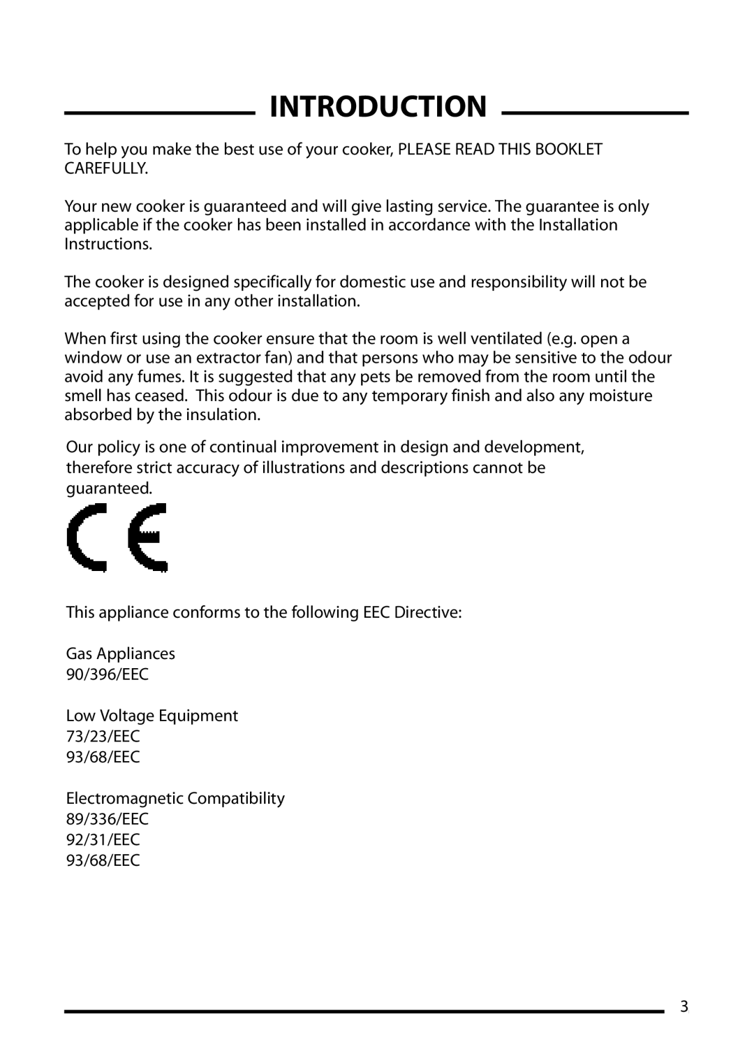 Cannon 10518G, 10512G, 10515G, 10510G installation instructions Introduction 