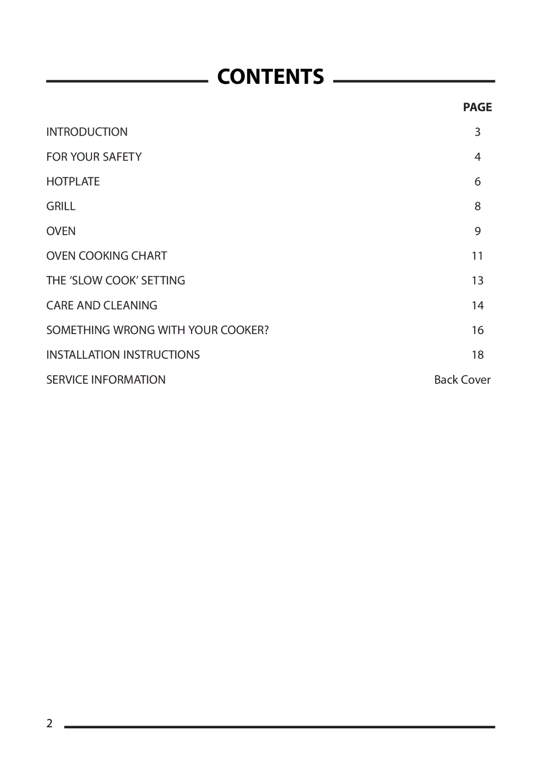 Cannon 10520G, 10526G, 10525G installation instructions Contents 