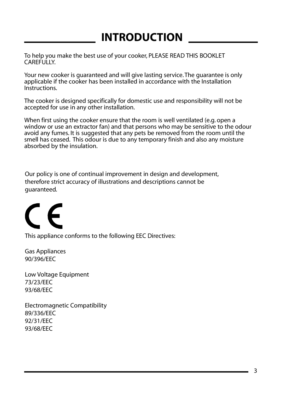 Cannon 10556G, 10555G, 10550G, 10552G installation instructions Introduction 