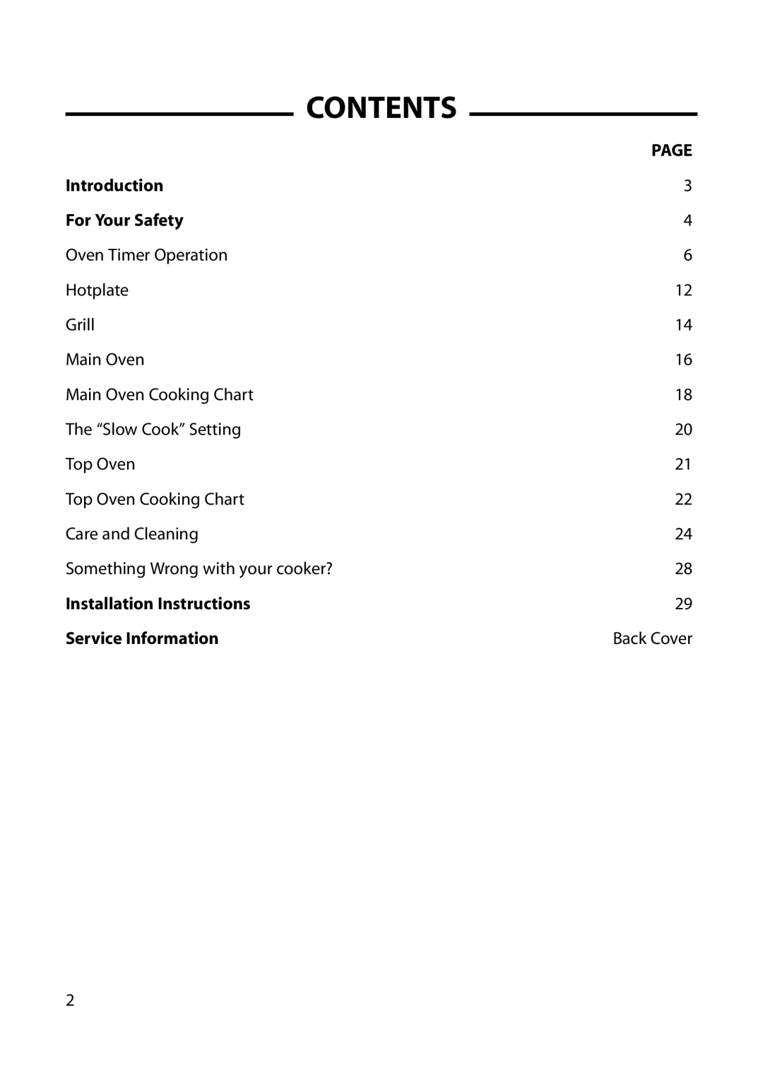 Cannon 10578G, 10573G, 10574G, 10572G, 10576G, 10579G, 10575G installation instructions Contents 