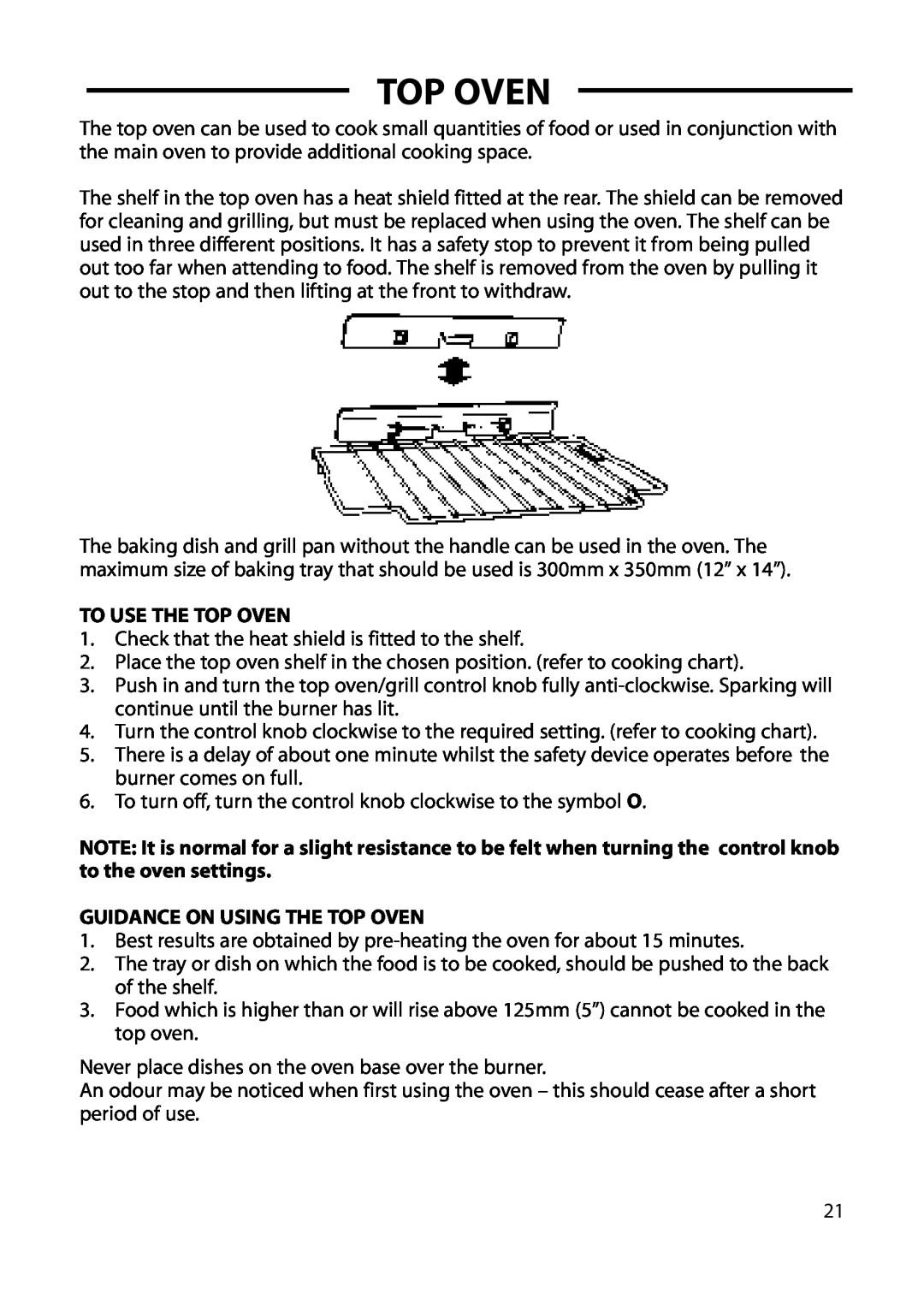 Cannon 10573G, 10574G, 10578G, 10572G, 10576G, 10579G, 10575G To Use The Top Oven, Guidance On Using The Top Oven 