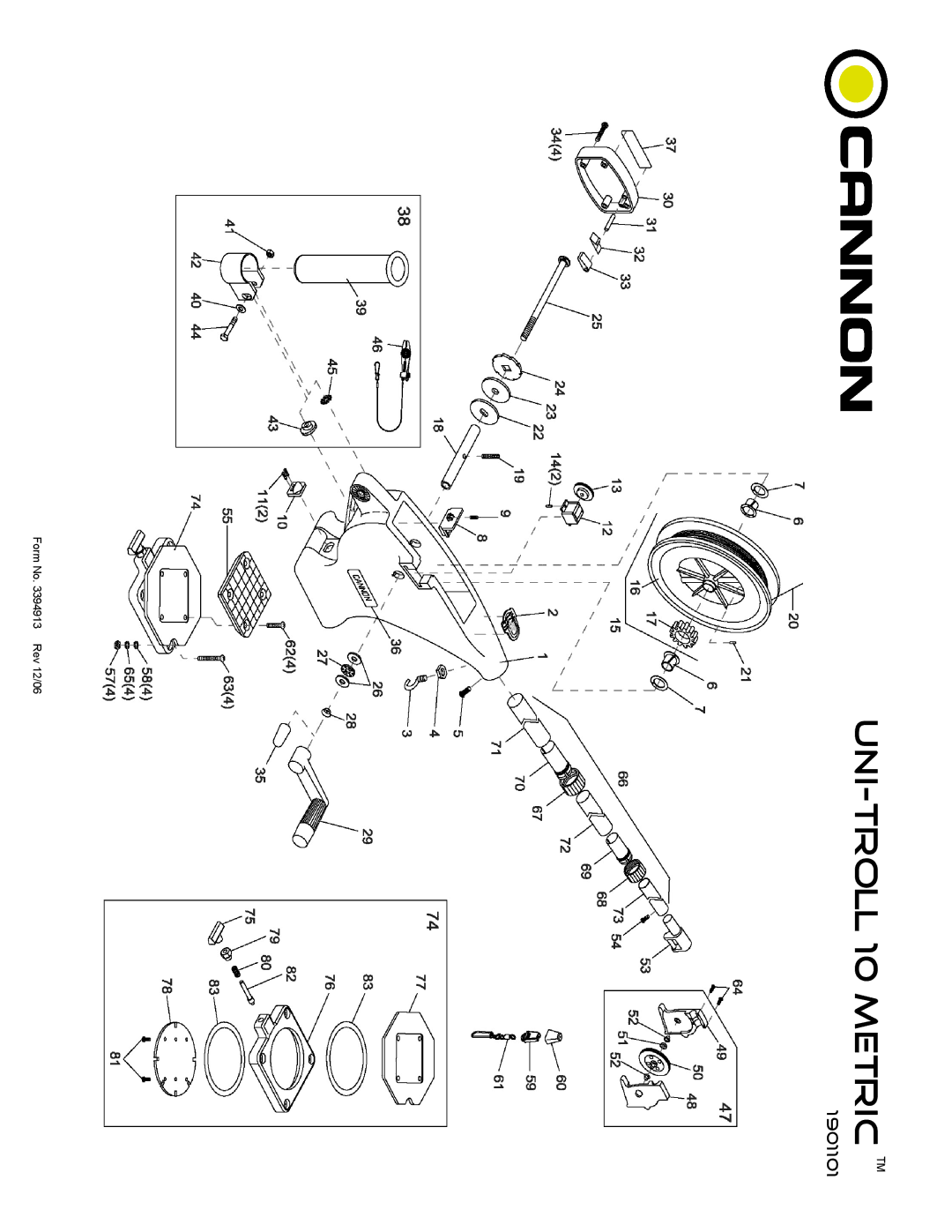 Cannon 10TS, 5 owner manual UNI-TROLL 10 Metric TM 