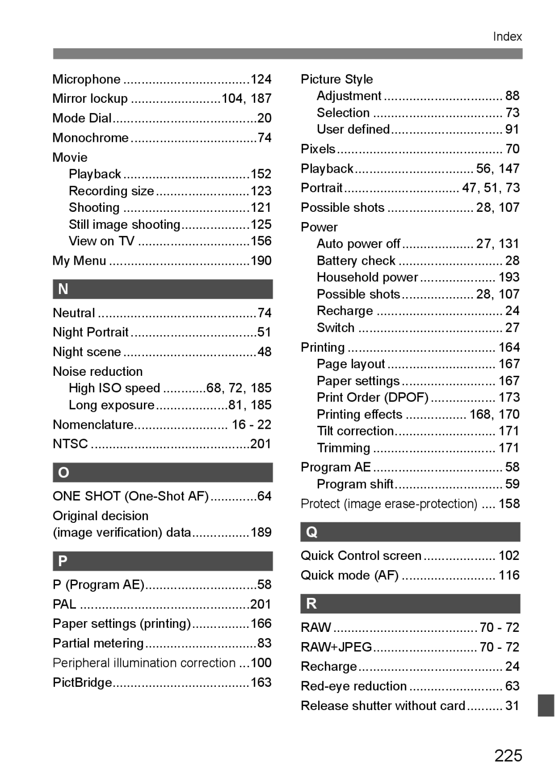 Cannon 500D instruction manual 225 