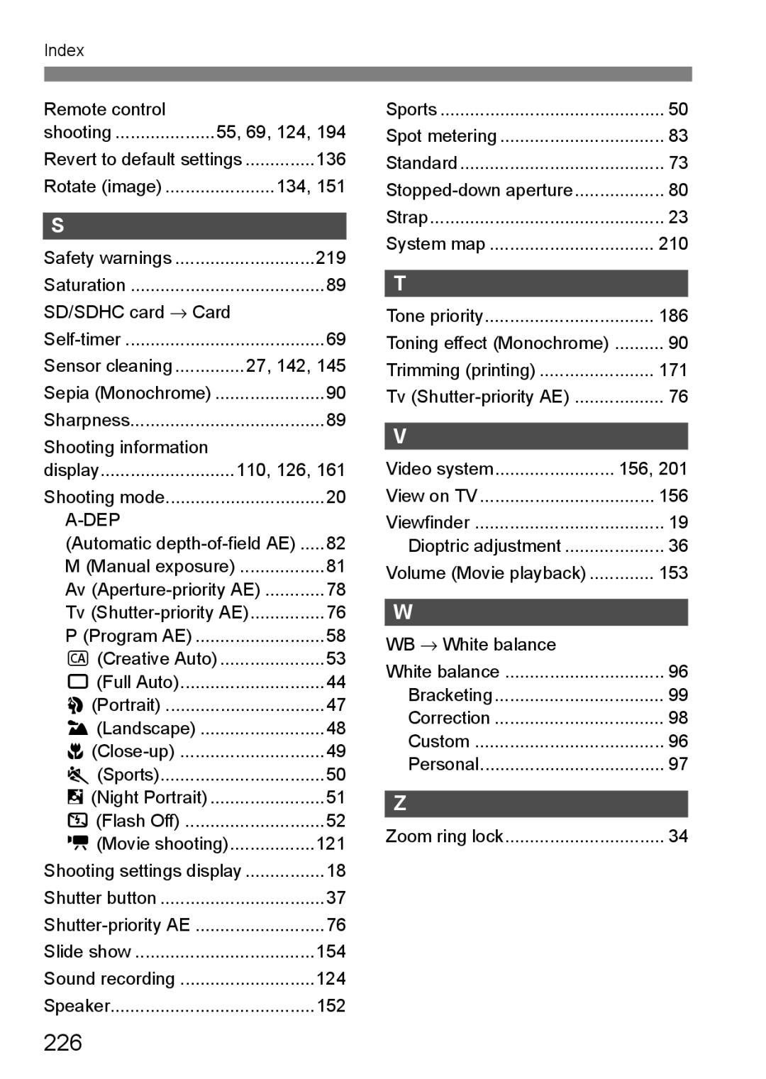 Cannon 500D instruction manual 226 