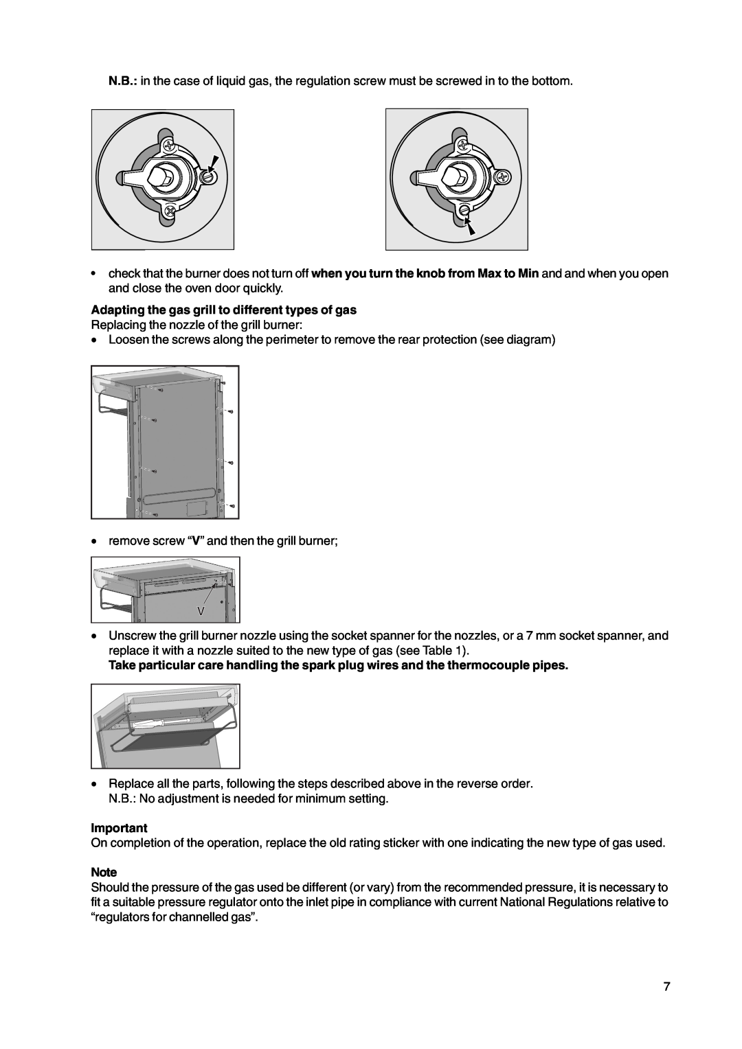 Cannon C50HNW, C50HNB manual Adapting the gas grill to different types of gas 