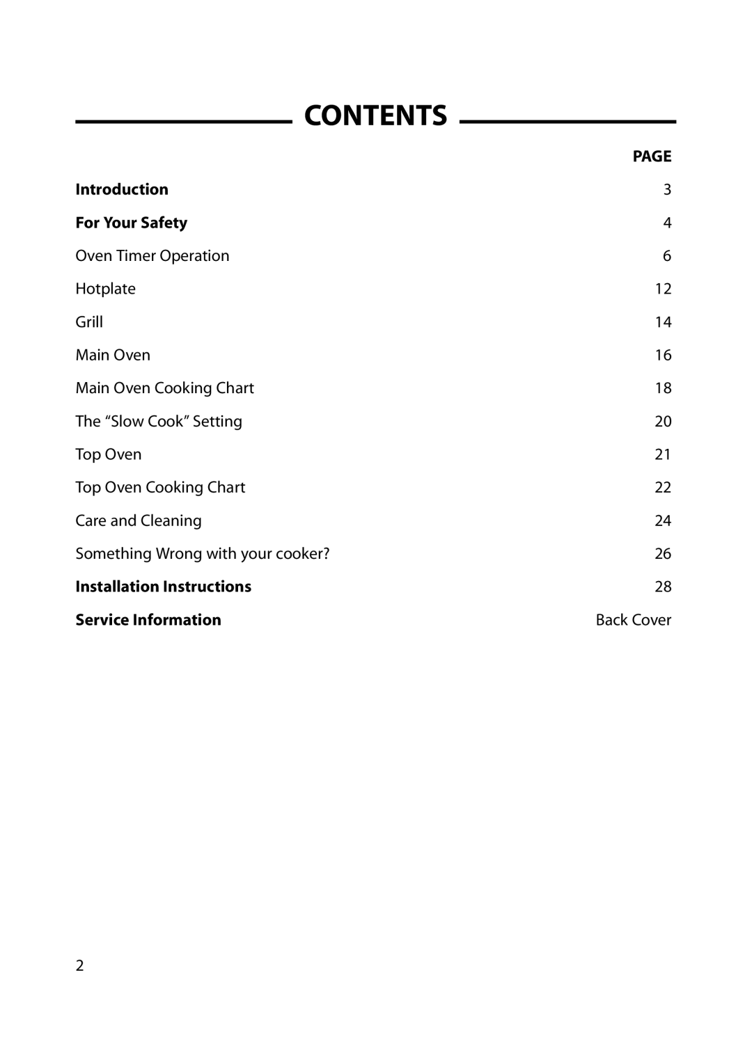 Cannon C60GP installation instructions Contents 