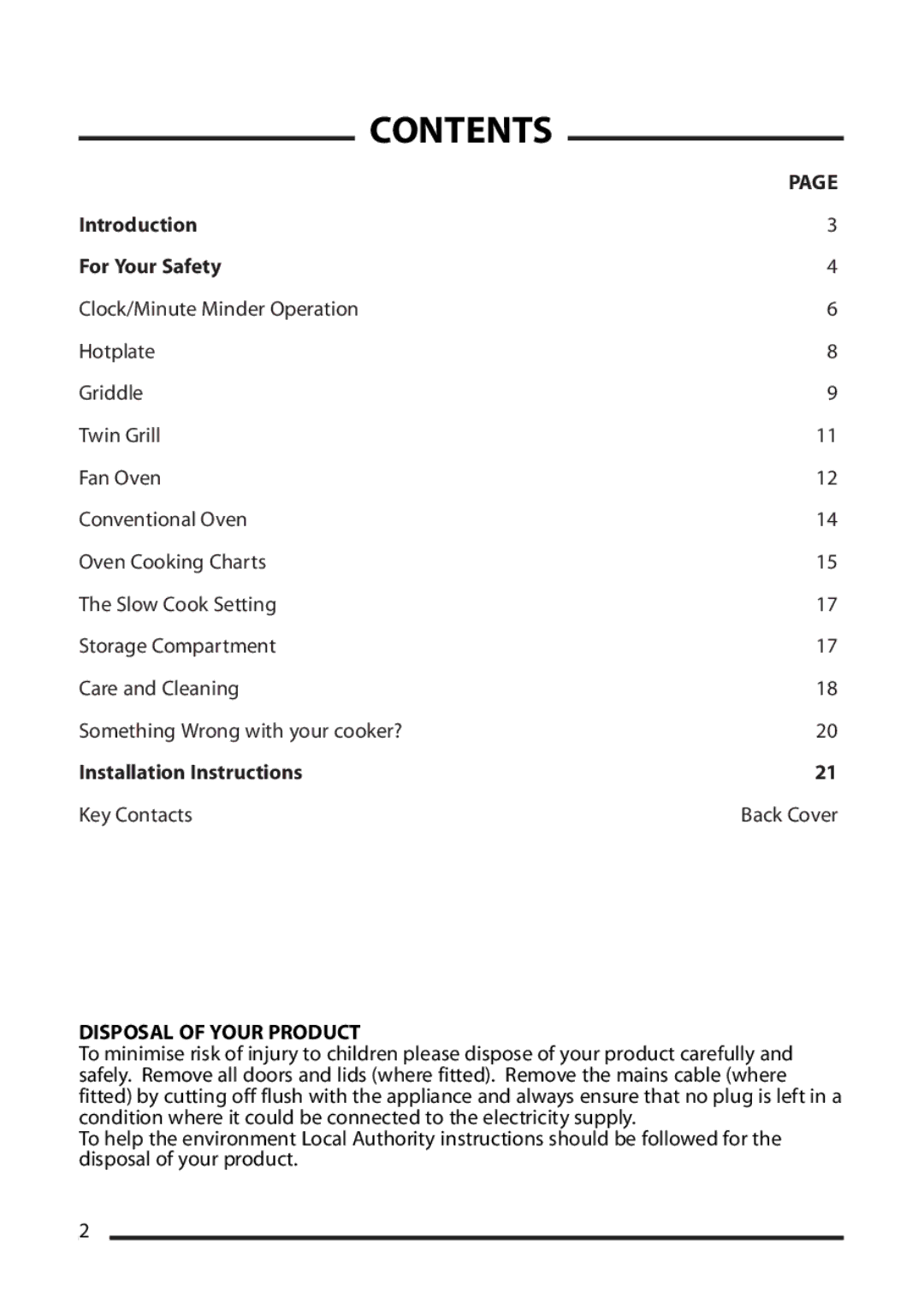 Cannon ICON 1000, 10425G installation instructions Contents 