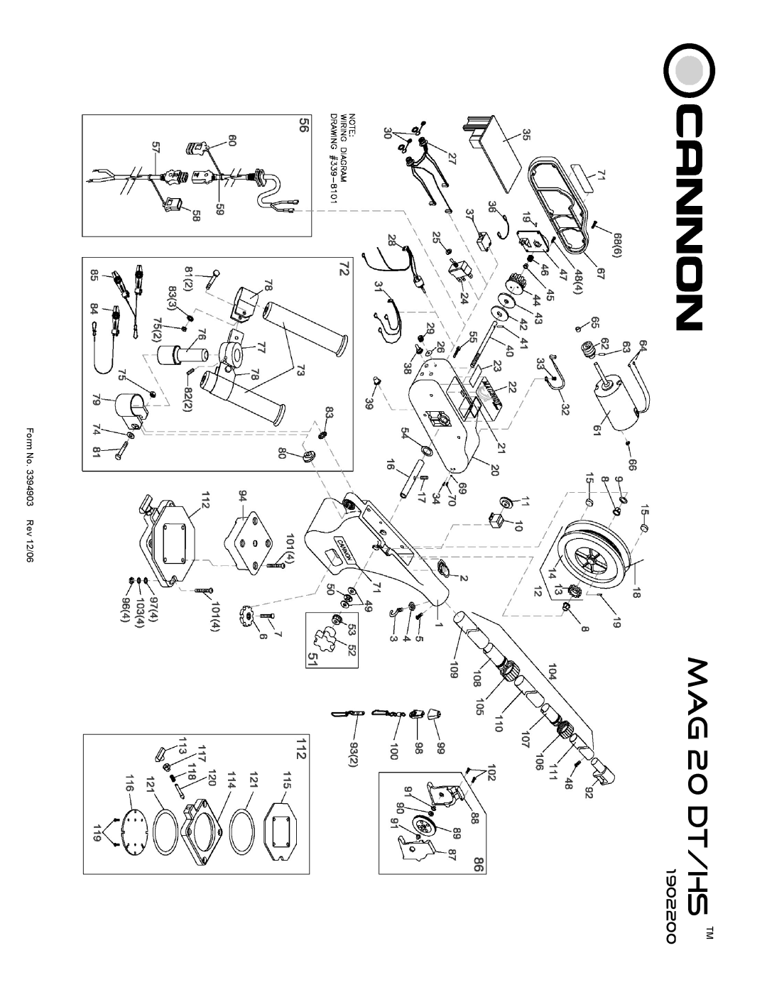 Cannon Mag 20 Dt/Ts, Mag 20 Dt/Hs owner manual MAG 20 DT/HS TM 