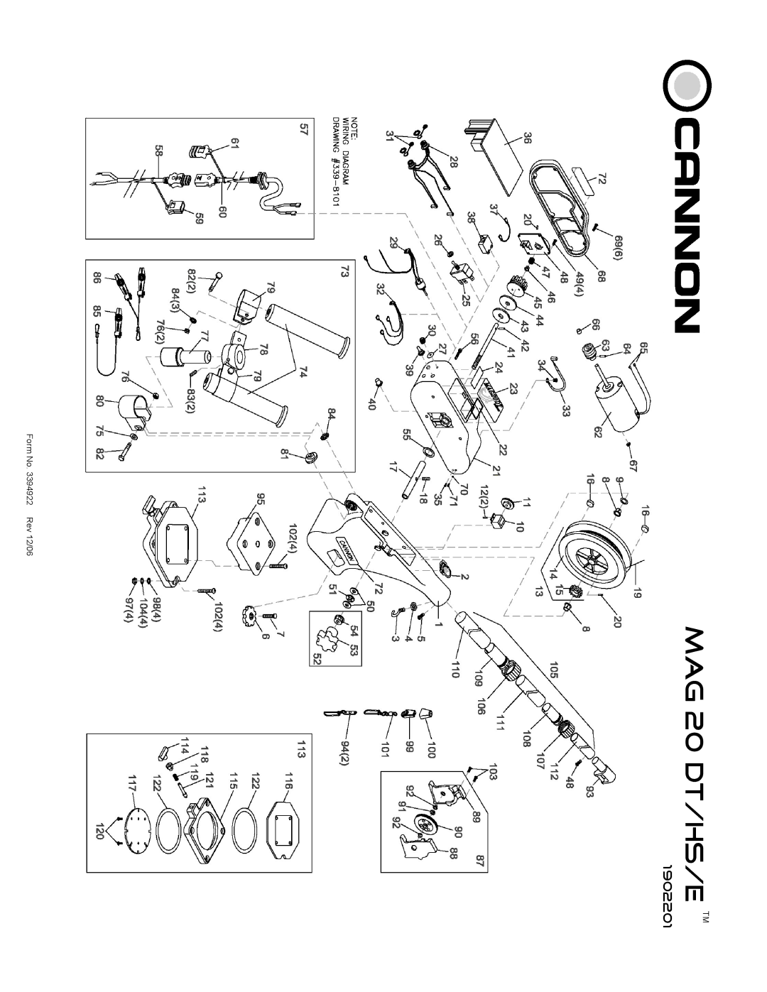 Cannon Mag 20 Dt/Ts, Mag 20 Dt/Hs owner manual MAG 20 DT/HS/E TM 