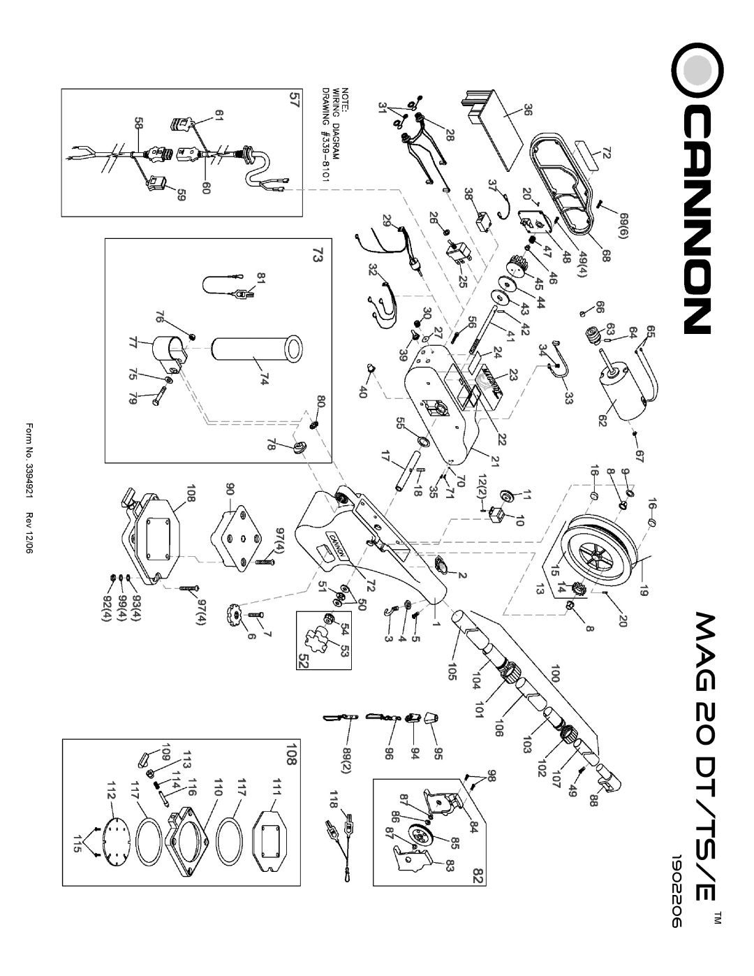 Cannon Mag 20 Dt/Ts, Mag 20 Dt/Hs owner manual MAG 20 DT/TS/E TM 