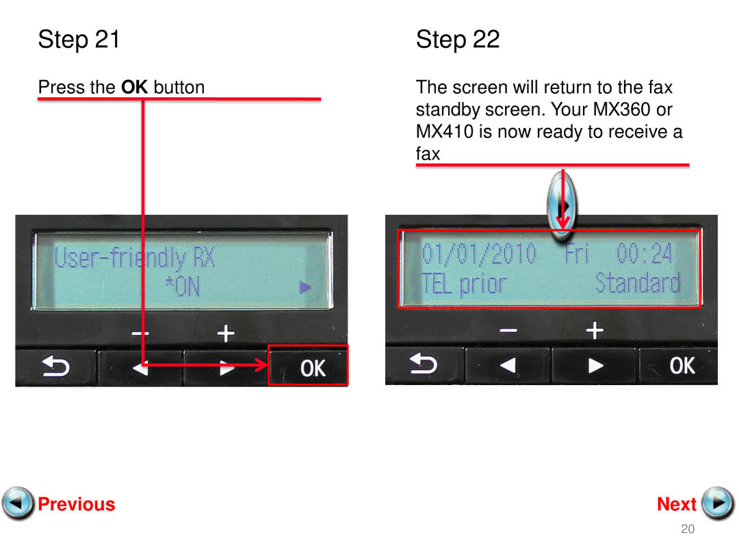 Cannon MX360 manual Step 