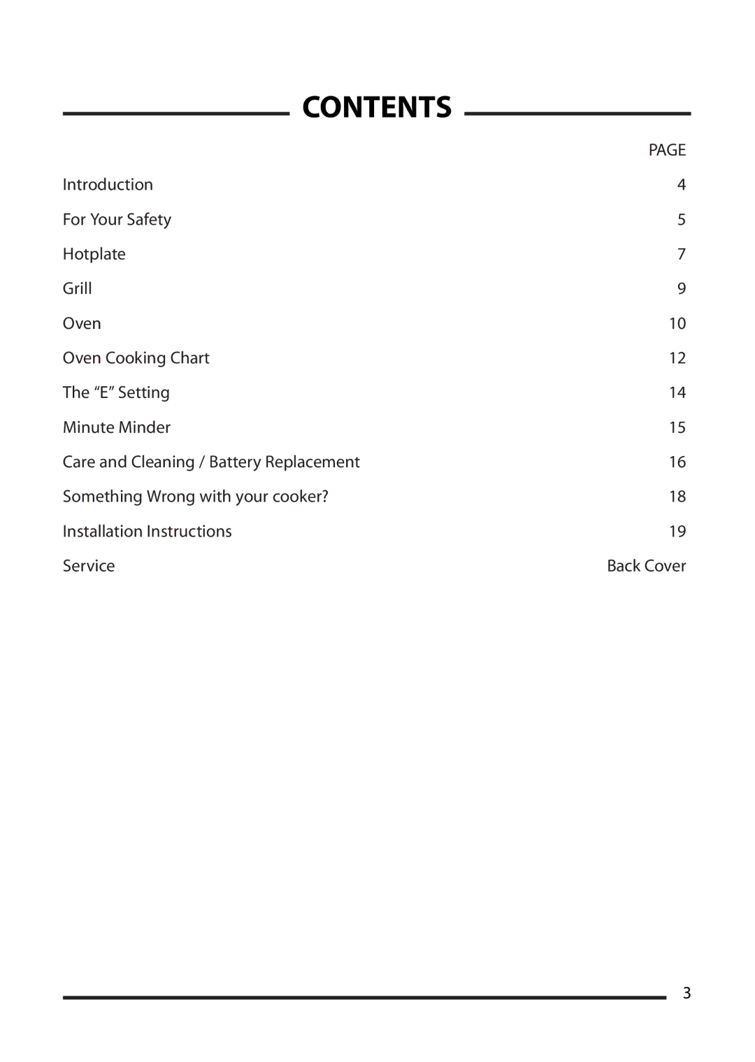 Cannon None installation instructions Contents 