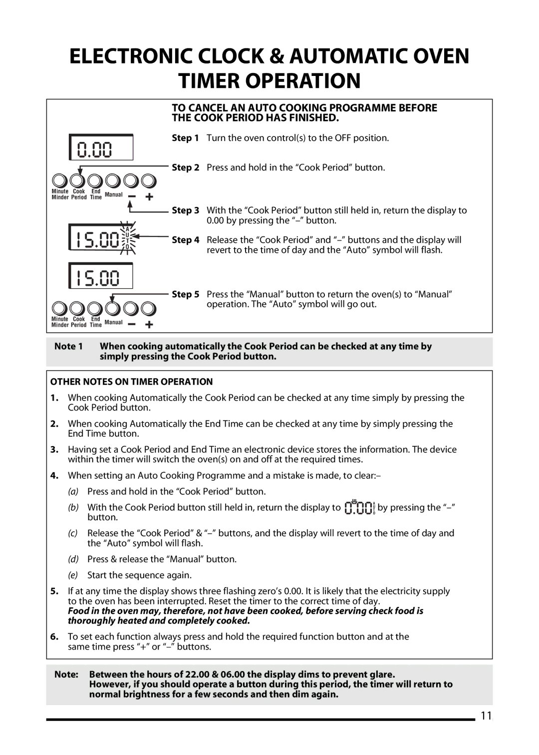 Cannon 10395G Mk2, WINCHESTER Mk2, 4466200011-02, 10390G Mk2 installation instructions Other Notes on Timer Operation 