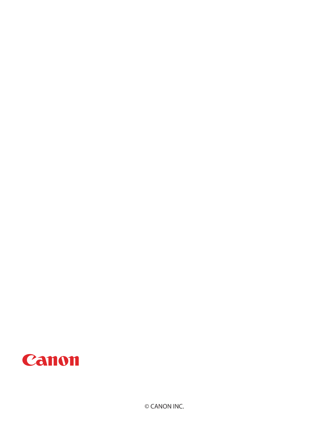 Canon 1 manual Canon INC 