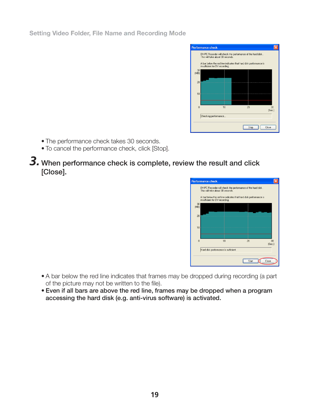 Canon 1 instruction manual Setting Video Folder, File Name and Recording Mode 