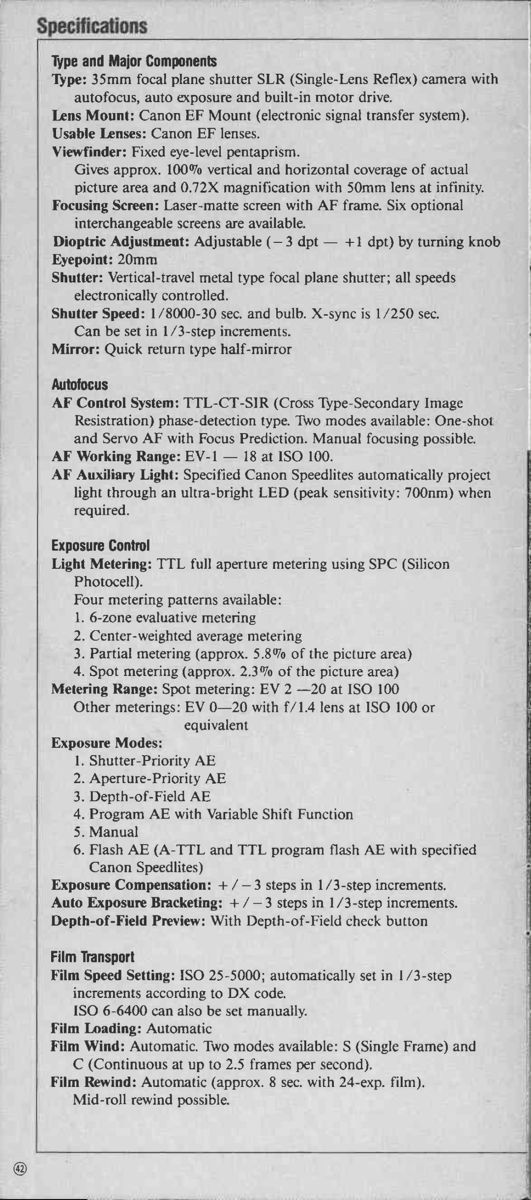 Canon 1 manual 