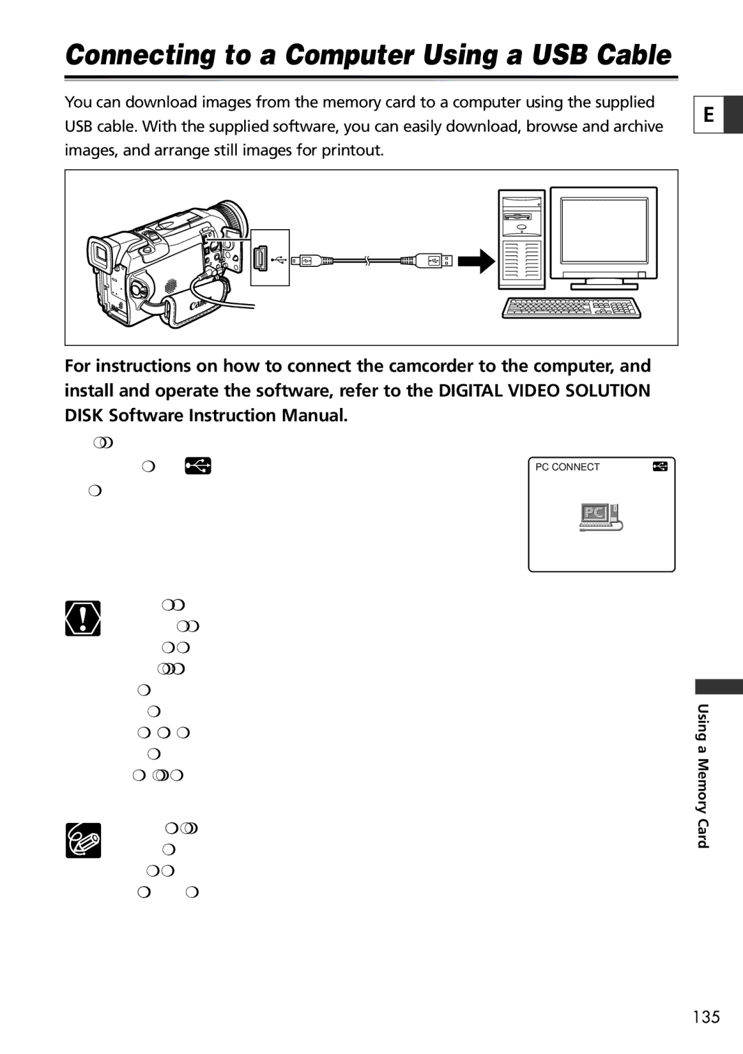 Canon 20, 10 instruction manual Connecting to a Computer Using a USB Cable 