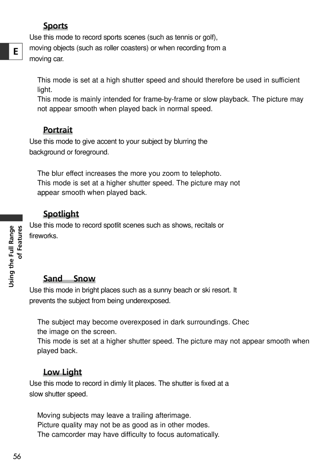 Canon 10, 20 instruction manual Spotlight 