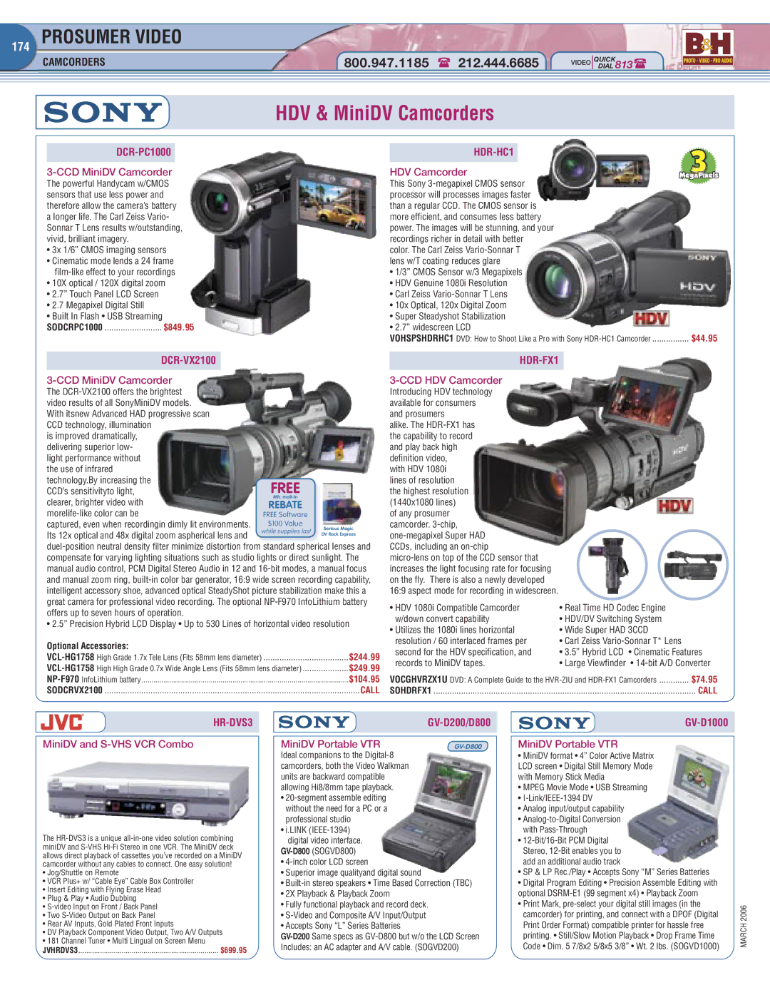 Canon 100 manual HDV & MiniDV Camcorders, HDR-HC1, HDR-FX1, HR-DVS3 