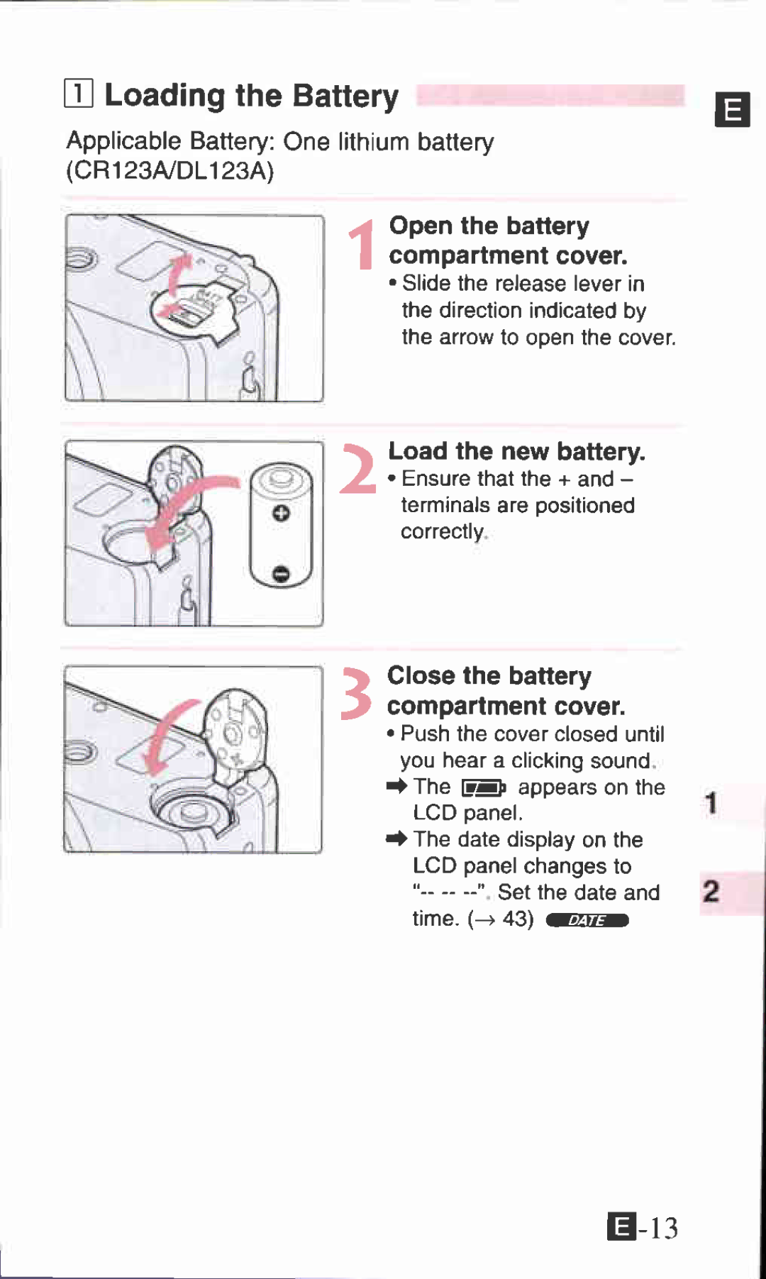 Canon 105 ZOOM S manual 