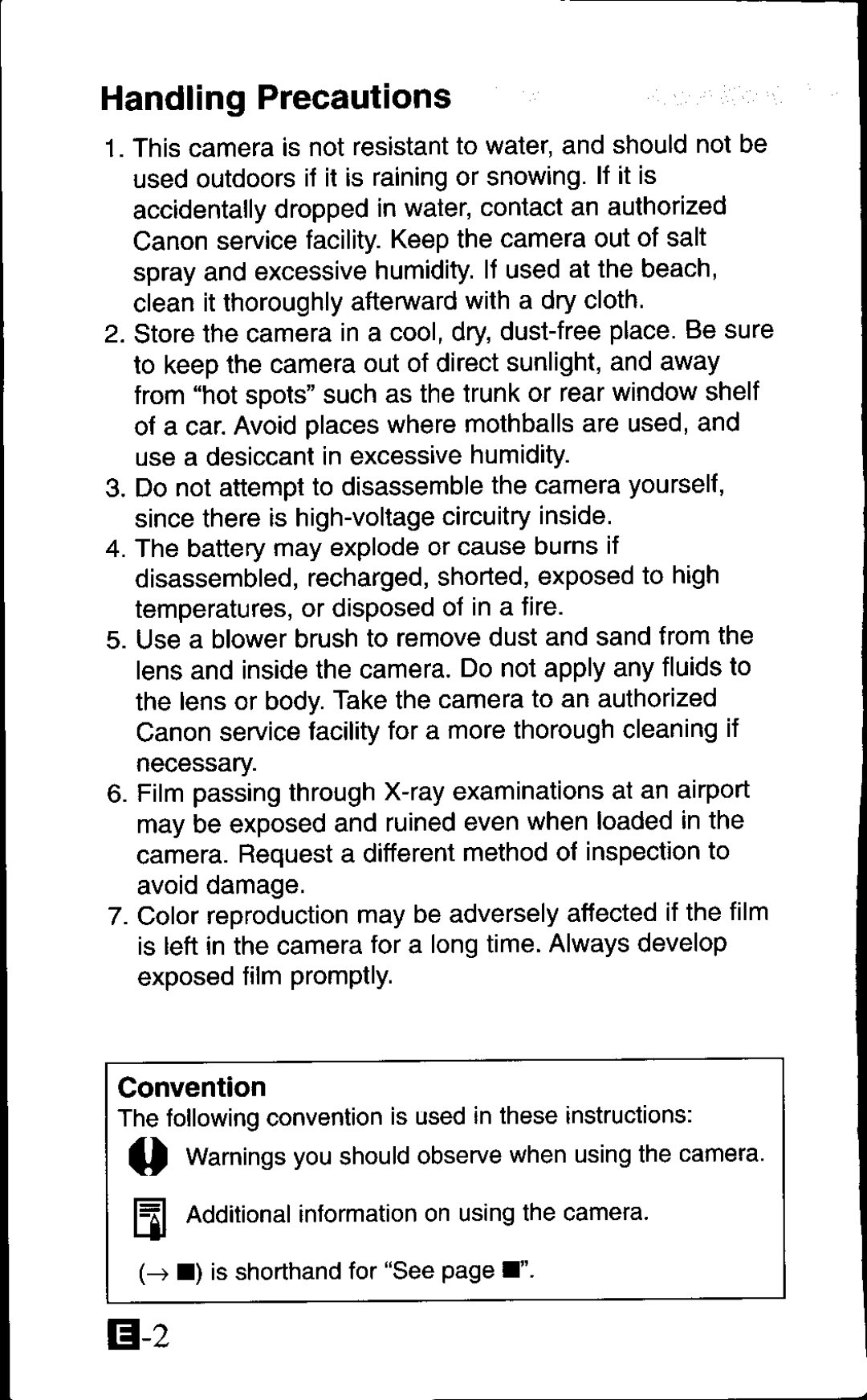 Canon 105 ZOOM S manual 