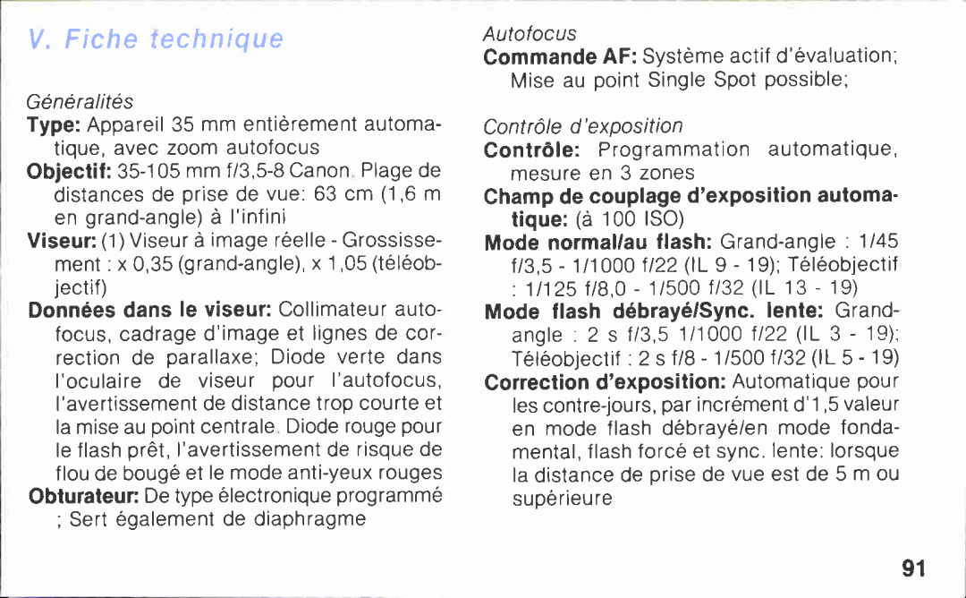 Canon 105 manual 