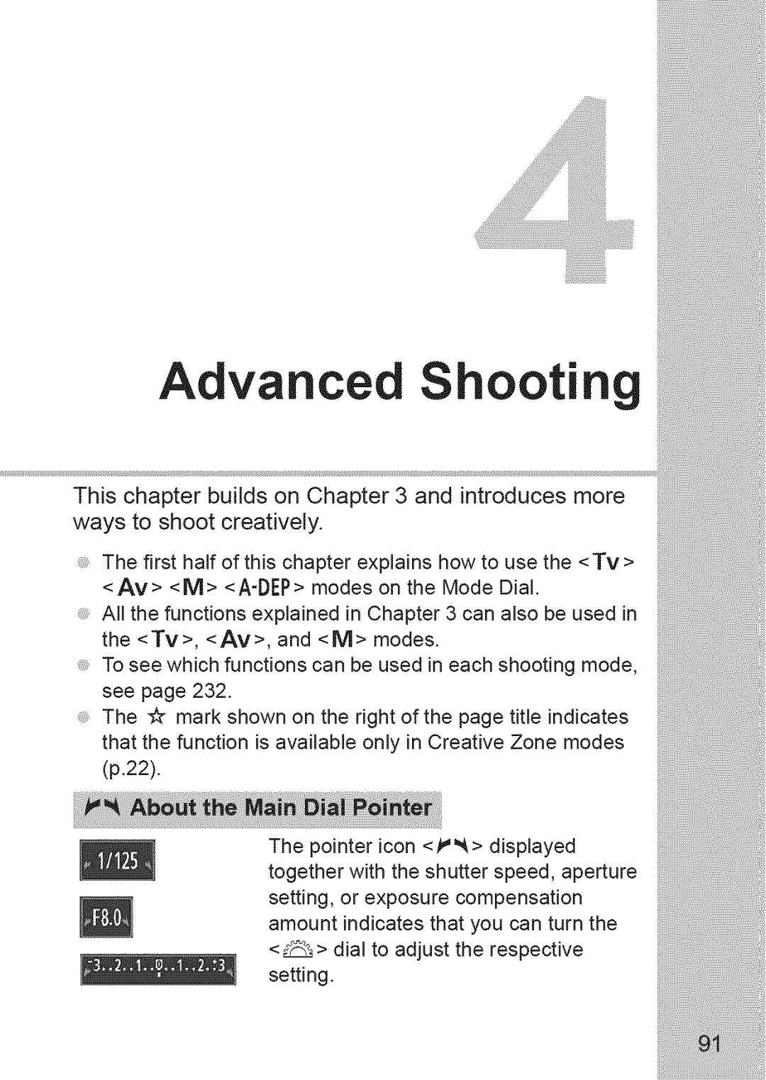 Canon 1100D manual Advanced Shooting 