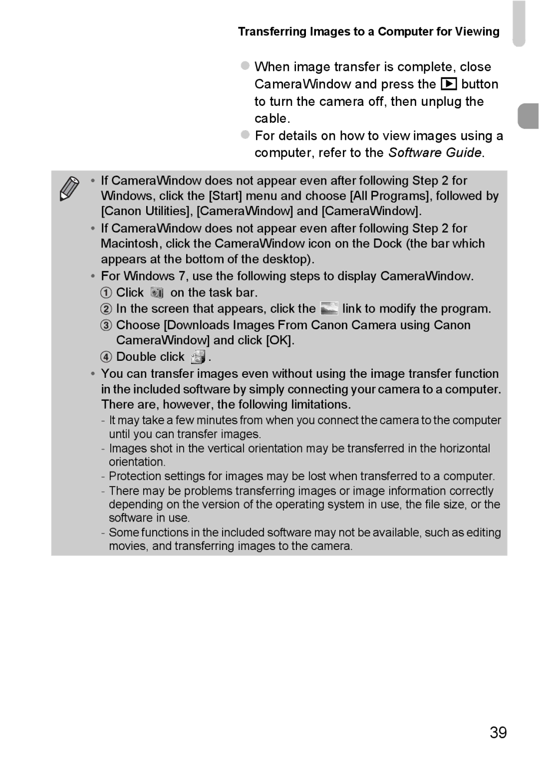 Canon 1100HS manual Transferring Images to a Computer for Viewing 