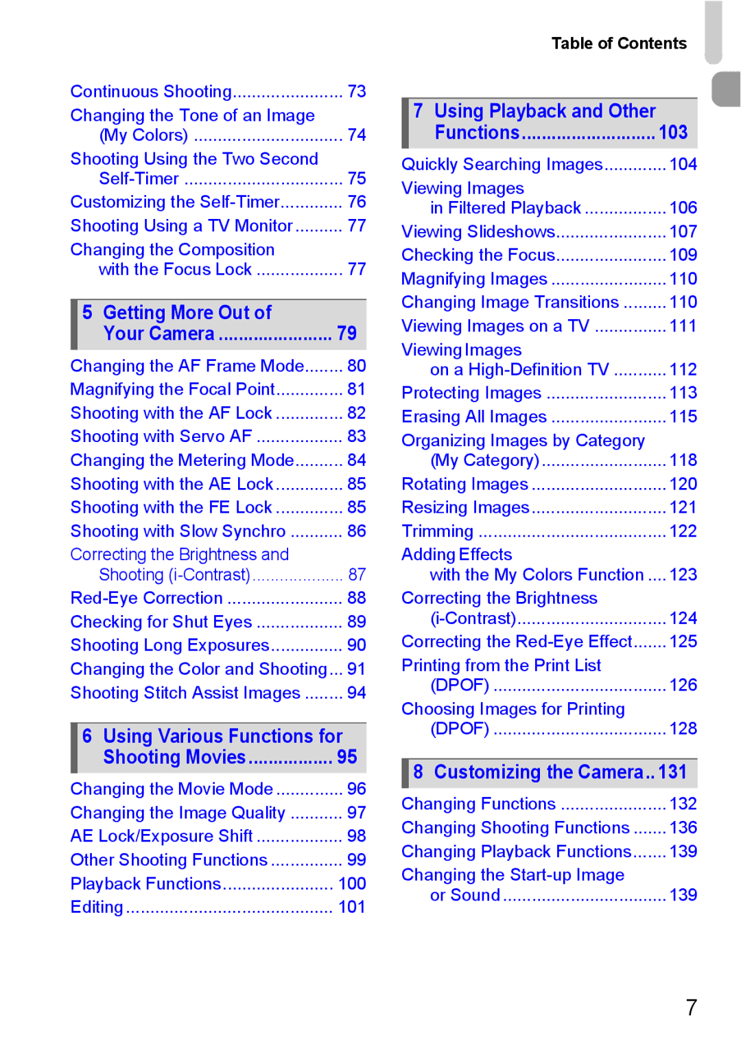 Canon 120 IS manual Getting More Out 